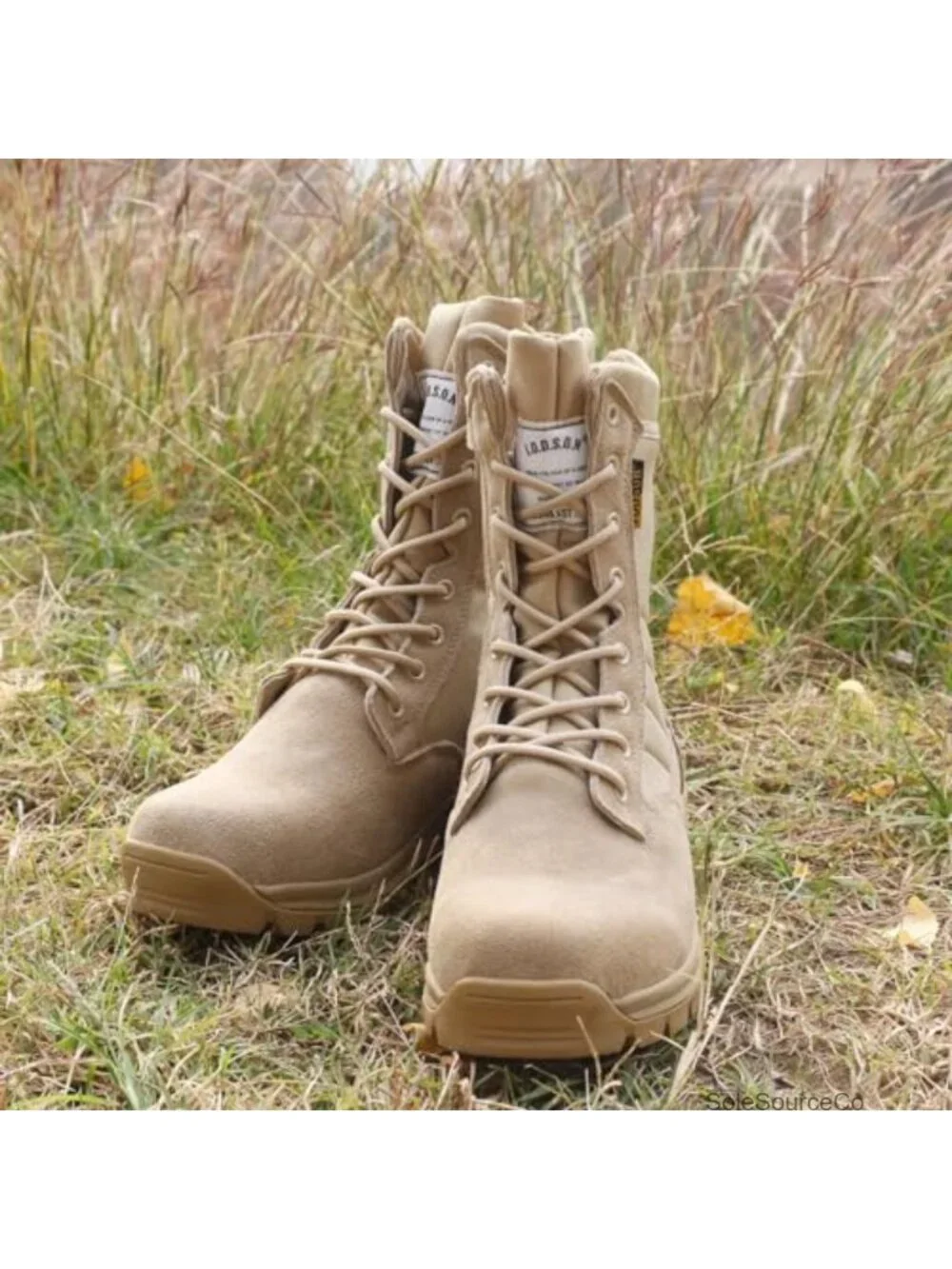 Men's Military Tactical Work Boots Side Zipper Puncture Resistant Desert Combat